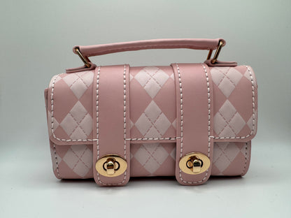 Pink Blush Argyle Mini Bag