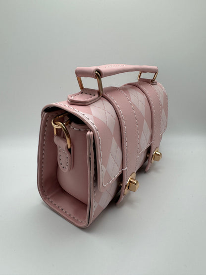 Pink Blush Argyle Mini Bag